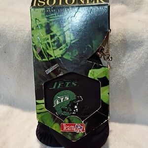 Isotoner Black and Green NFL Jets Gloves